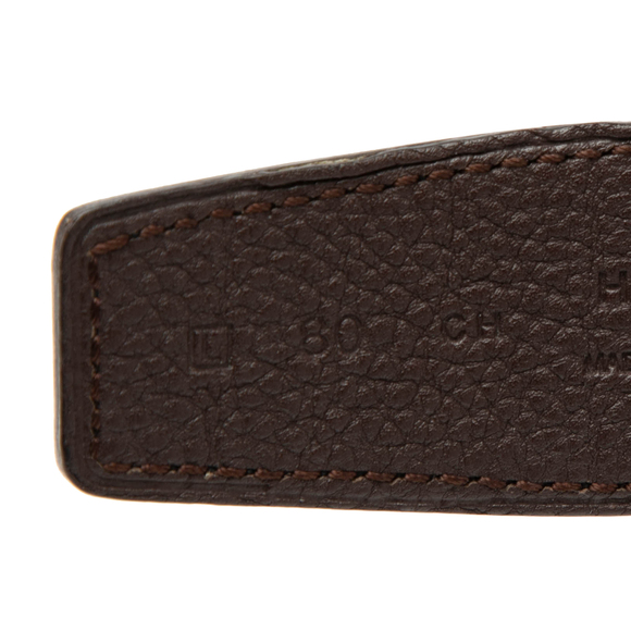 Pre-Loved Hermes Swift and Togo Constance H Martelee Reversible Belt - Picture 6 of 6